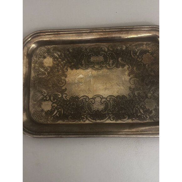 Vintage Silver Sheffield Reproductions Rectangular Platter Tray - Picture 4 of 6